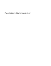 Image of Foundations in Digital Marketing