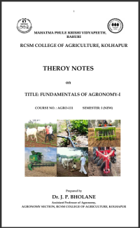 Image of FUNDAMENTALS OF AGRONOMY-I
